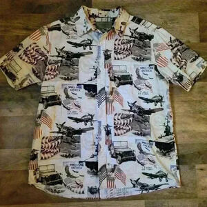 Clearwater Outfitters U.S. Army Air Corps Wings Over America Shirt Size M